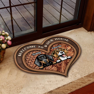 Dog Personalized Custom Shaped Doormat