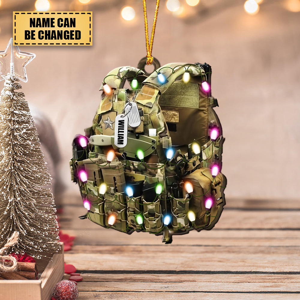Soldier Vests Shaped Christmas Ornament
