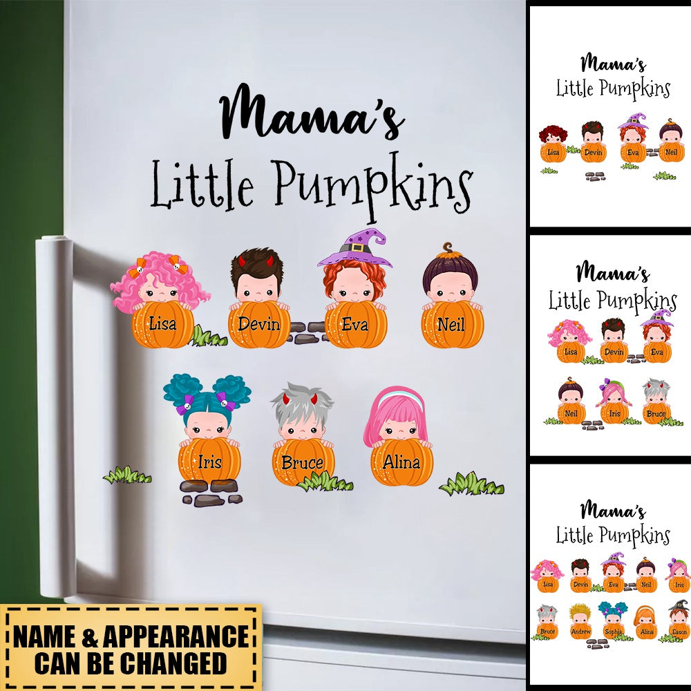 Custom Sticker Decal - Fall Season - Grandma's Litte Pumpkins