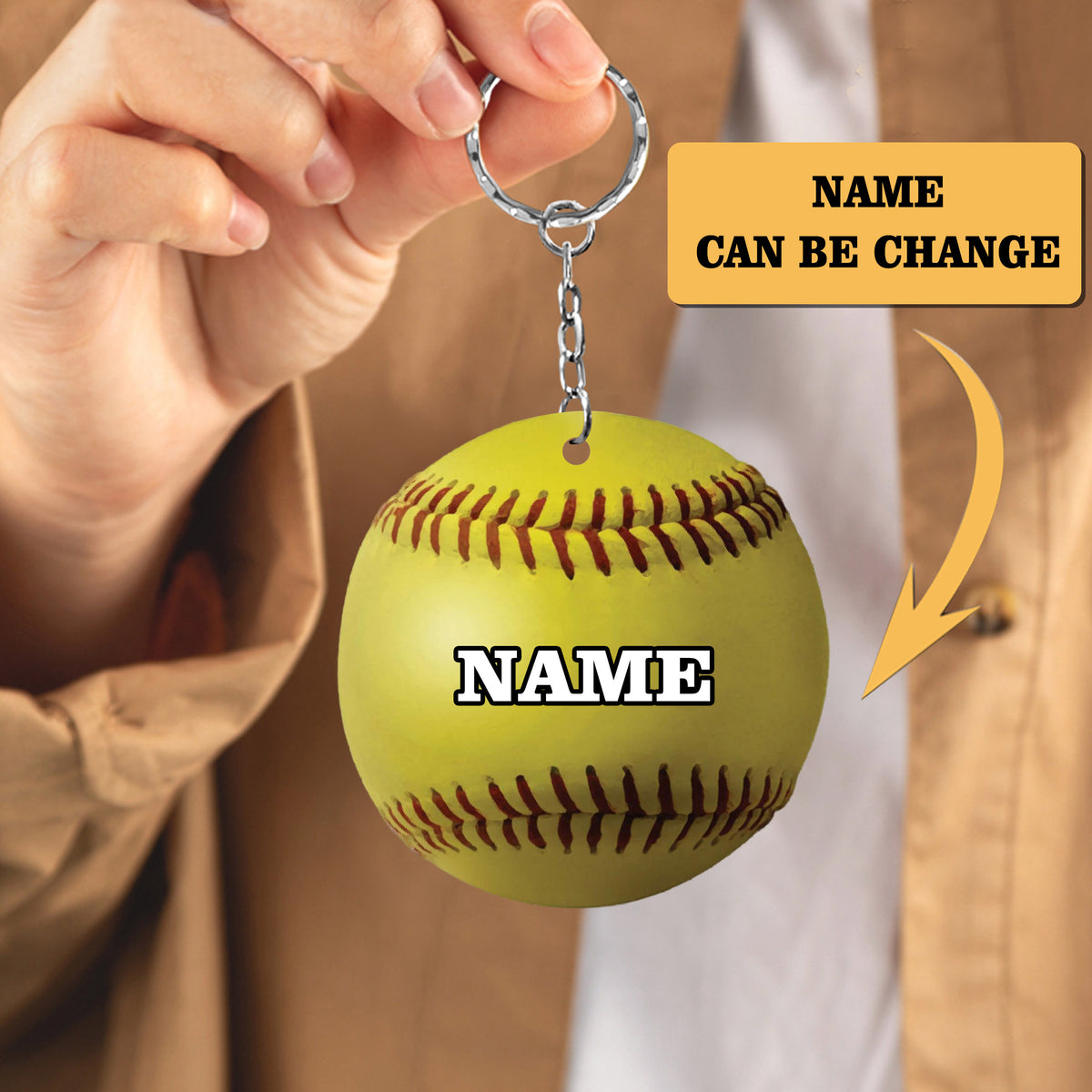 BALL KEYCHAIN, CUSTOM SHAPED FLAT KEYCHAIN, GIFT FOR BALL LOVERS