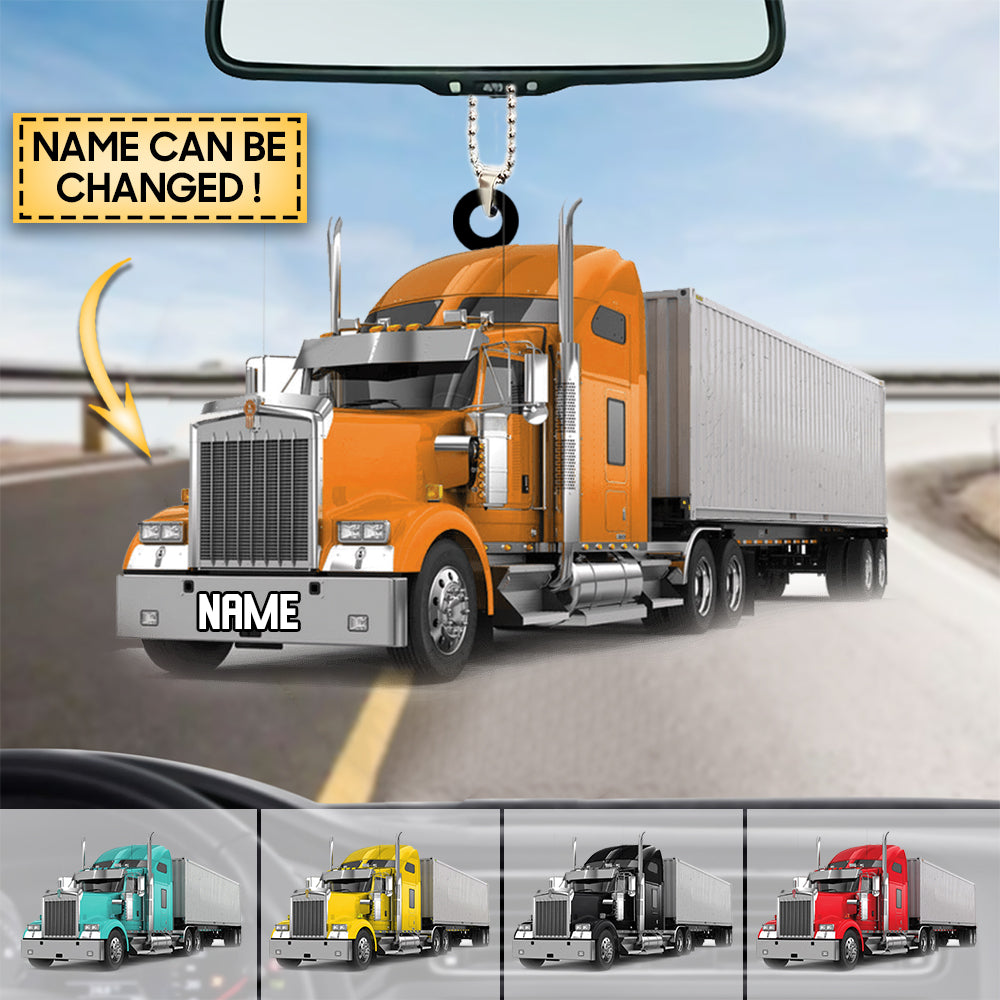 Gift For Trucker Personalized Acrylic Ornament