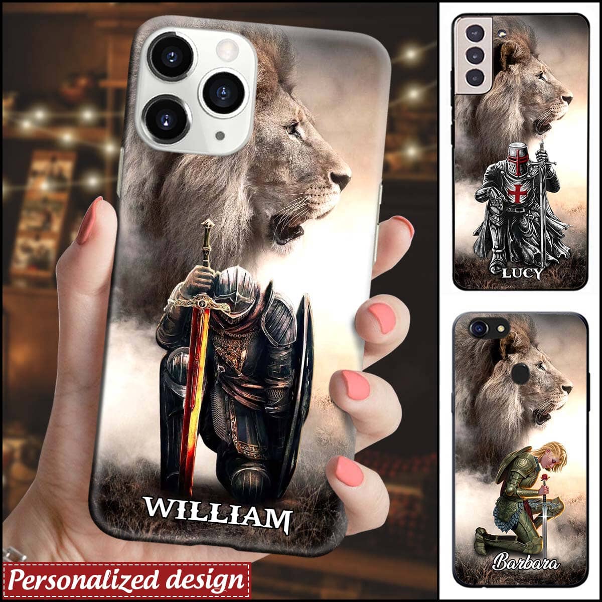 Personalized I'm A Warrior of Christ Silicone Phone Case