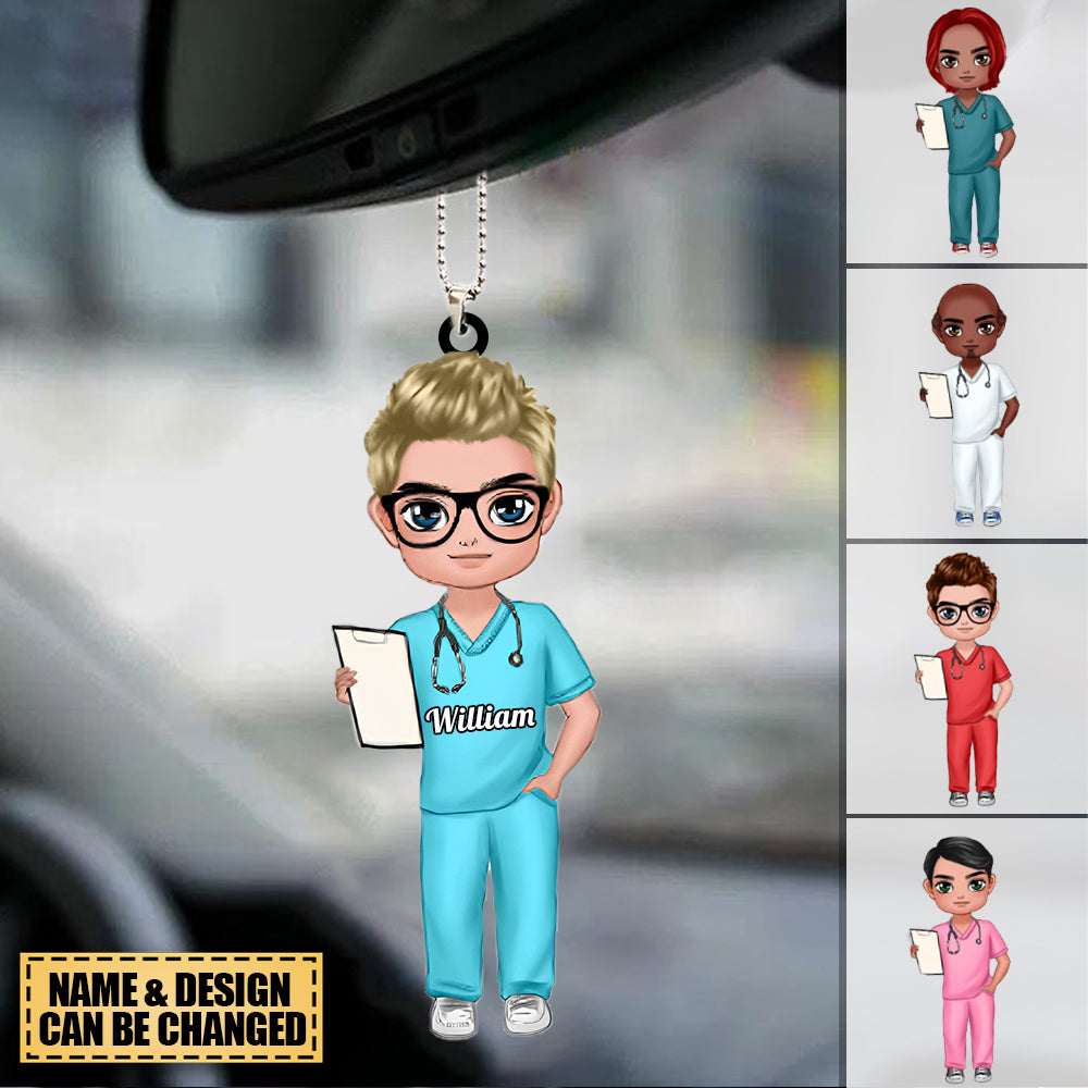 Personalized Male Nurse Ornament Perfect Gift For Nurses
