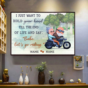 BABE - LET'S GO RIDING Horizontal Personalized Poster