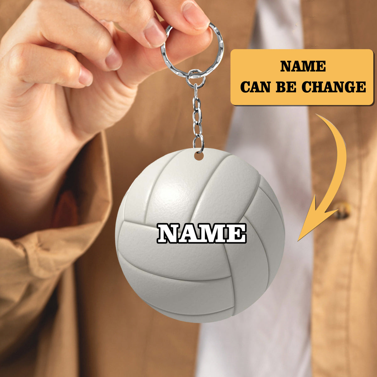 BALL KEYCHAIN, CUSTOM SHAPED FLAT KEYCHAIN, GIFT FOR BALL LOVERS