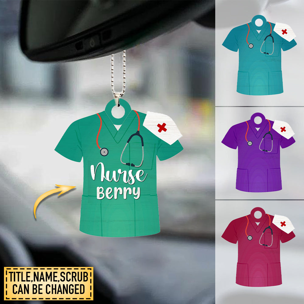 Personalized Nurse Uniform 2 Layers Ornament Gift For Her