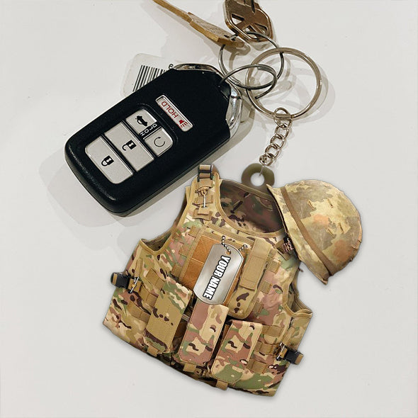 Vests Shaped Keychain