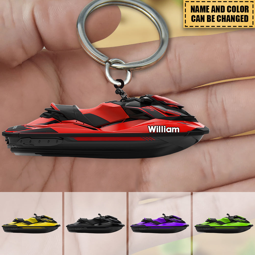 Personalized Water Craft Motorcycle Keychain