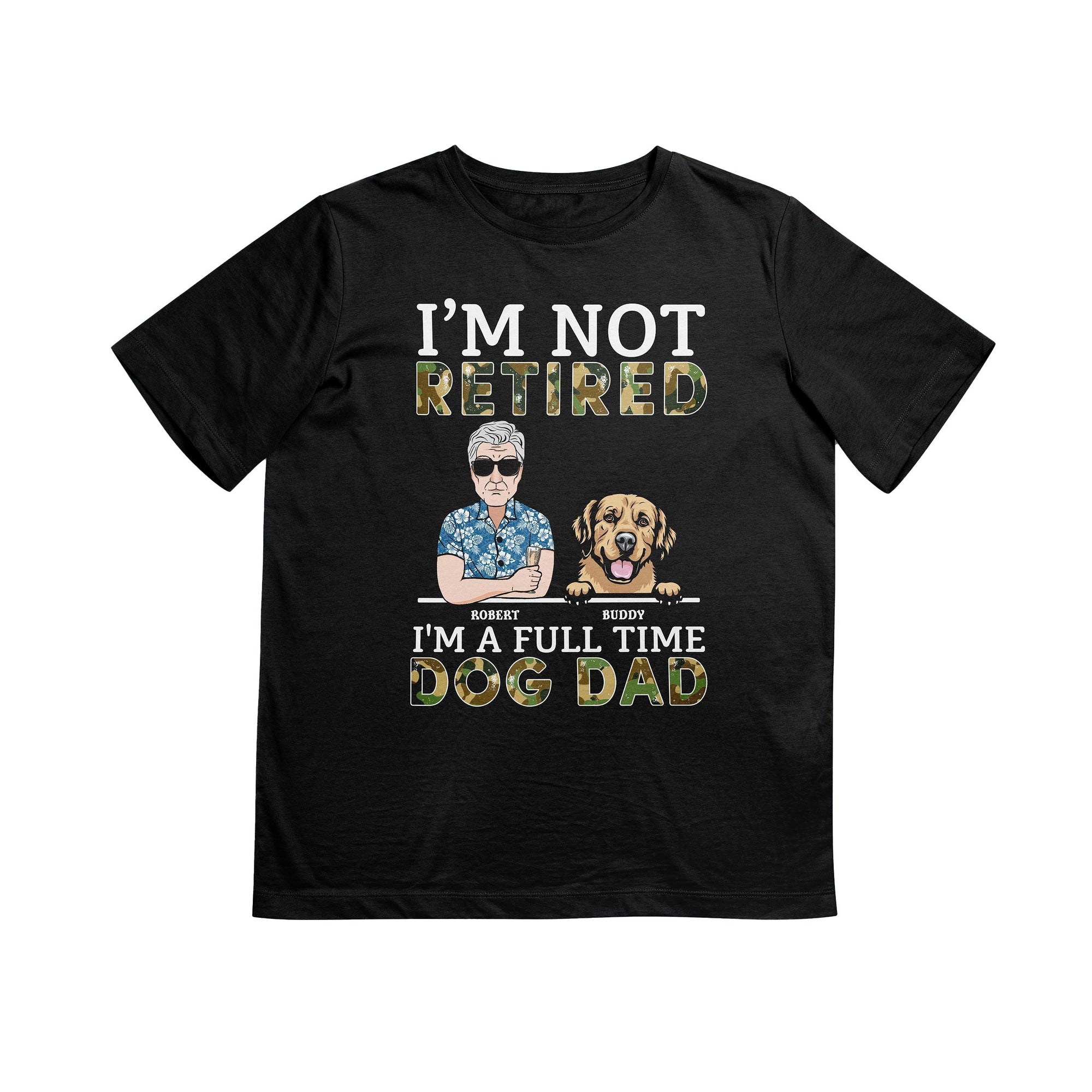 I'm A Full Time Dog Dad Dog Personalized Shirt, Personalized Father's Day Gift for Dog Lovers, Dog Dad