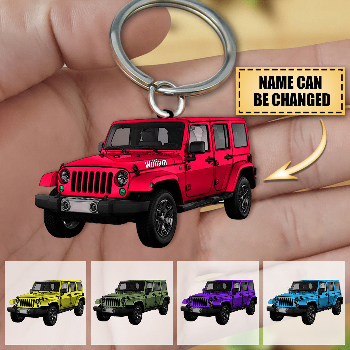 Personalized Suvs Acrylic Keychain