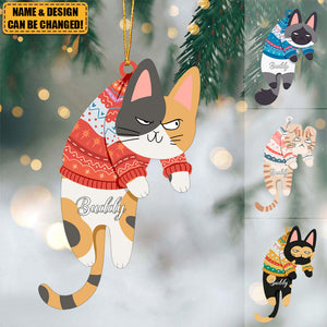 Hanging Cats - Personalized Acrylic Ornament