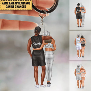 Sweetest Fitness Couple- Personalized Acrylic Keychain