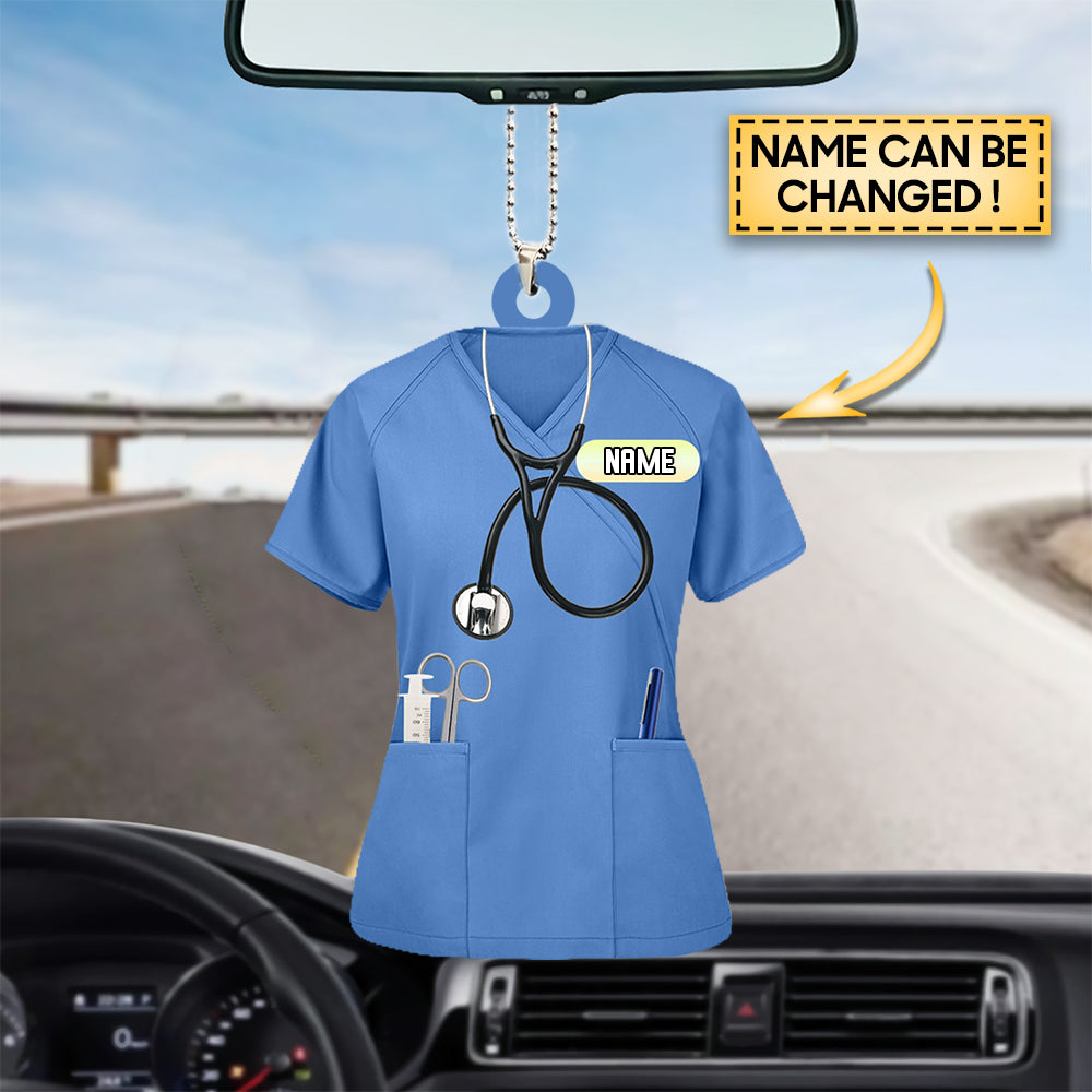 Personalized Nurse Scrubs - Gift for nurse Acrylic  Ornament