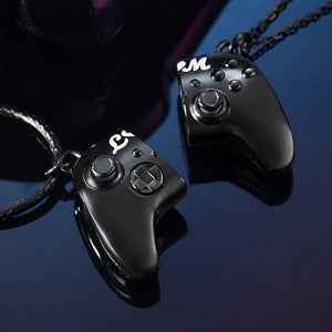 Personalized Magnetic Gamer Matching Necklace Set