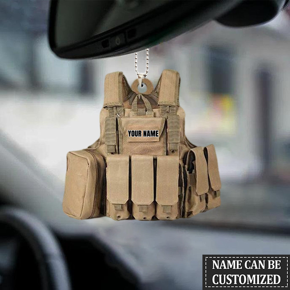 PERSONALIZED ARMY EQUIPMENT ORNAMENT, CUSTOM EQUIPMENT FLAT ACRYLIC ORNAMENT