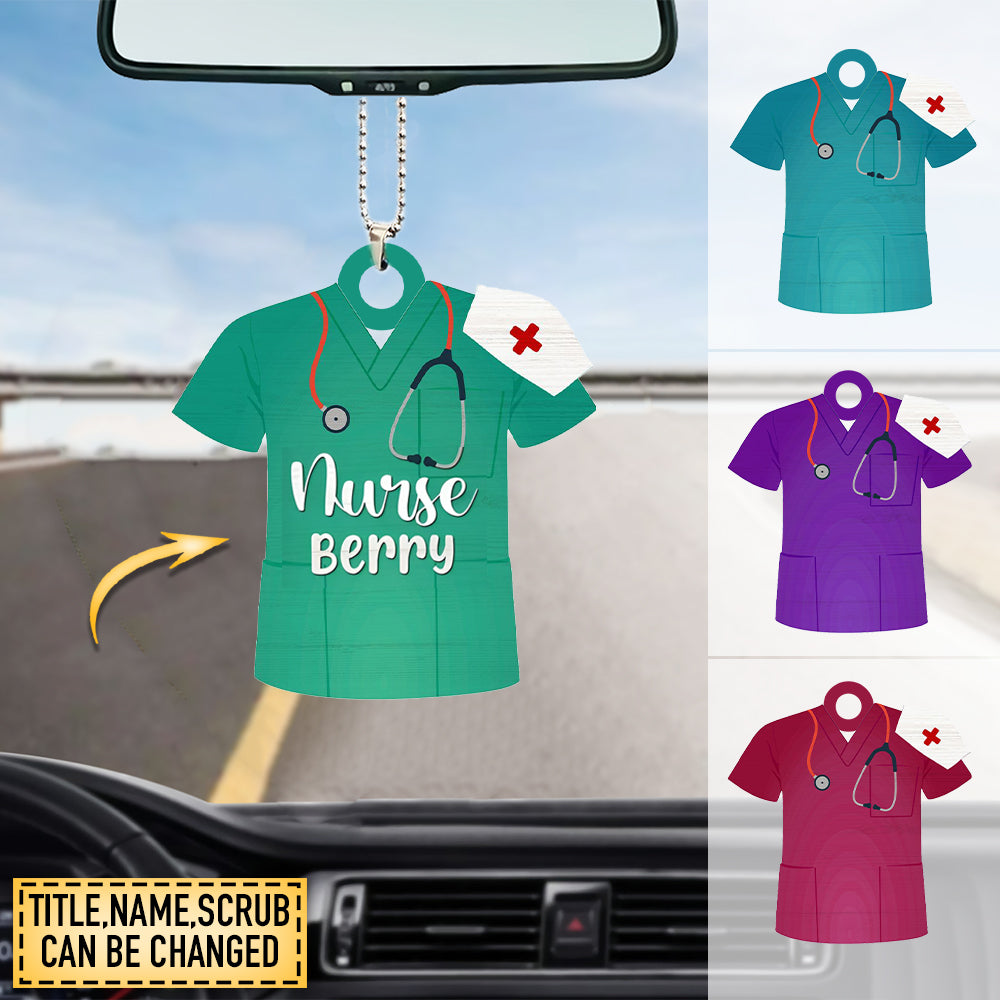 Personalized Nurse Uniform 2 Layers Ornament Gift For Her