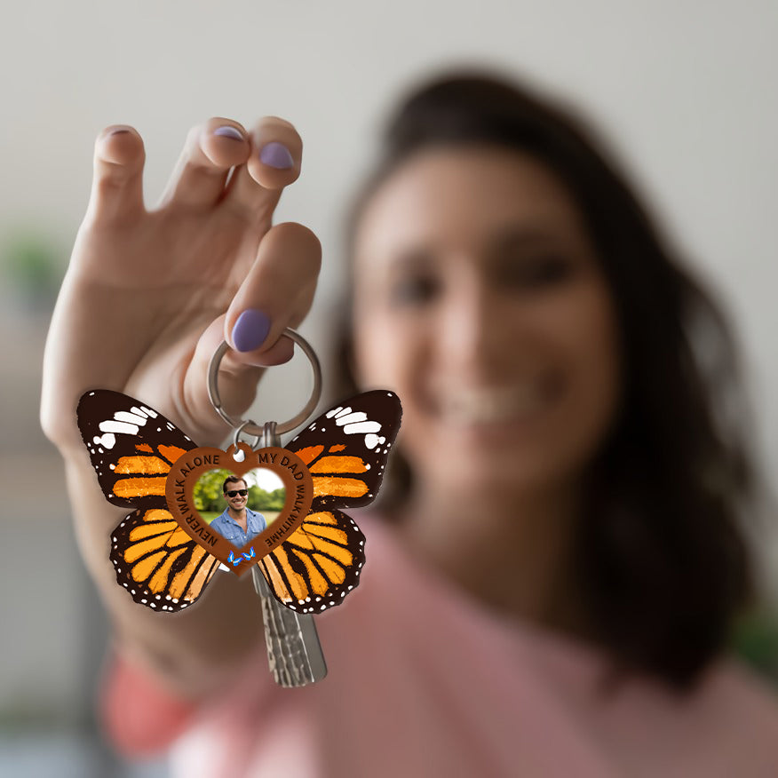 Family Never Walk Alone Memorial Keychain