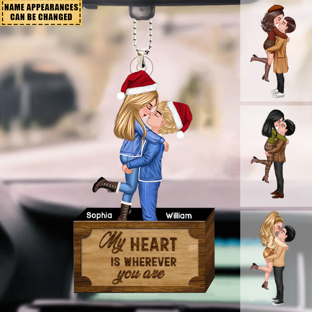 For The Best Partner Personalized Couple Car Ornament Gifts