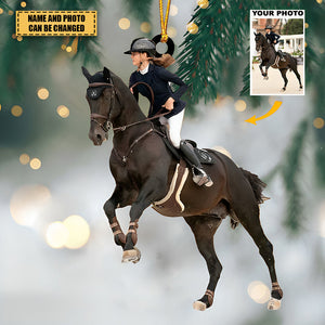 Personalized Acrylic Ornament For Horse Lover