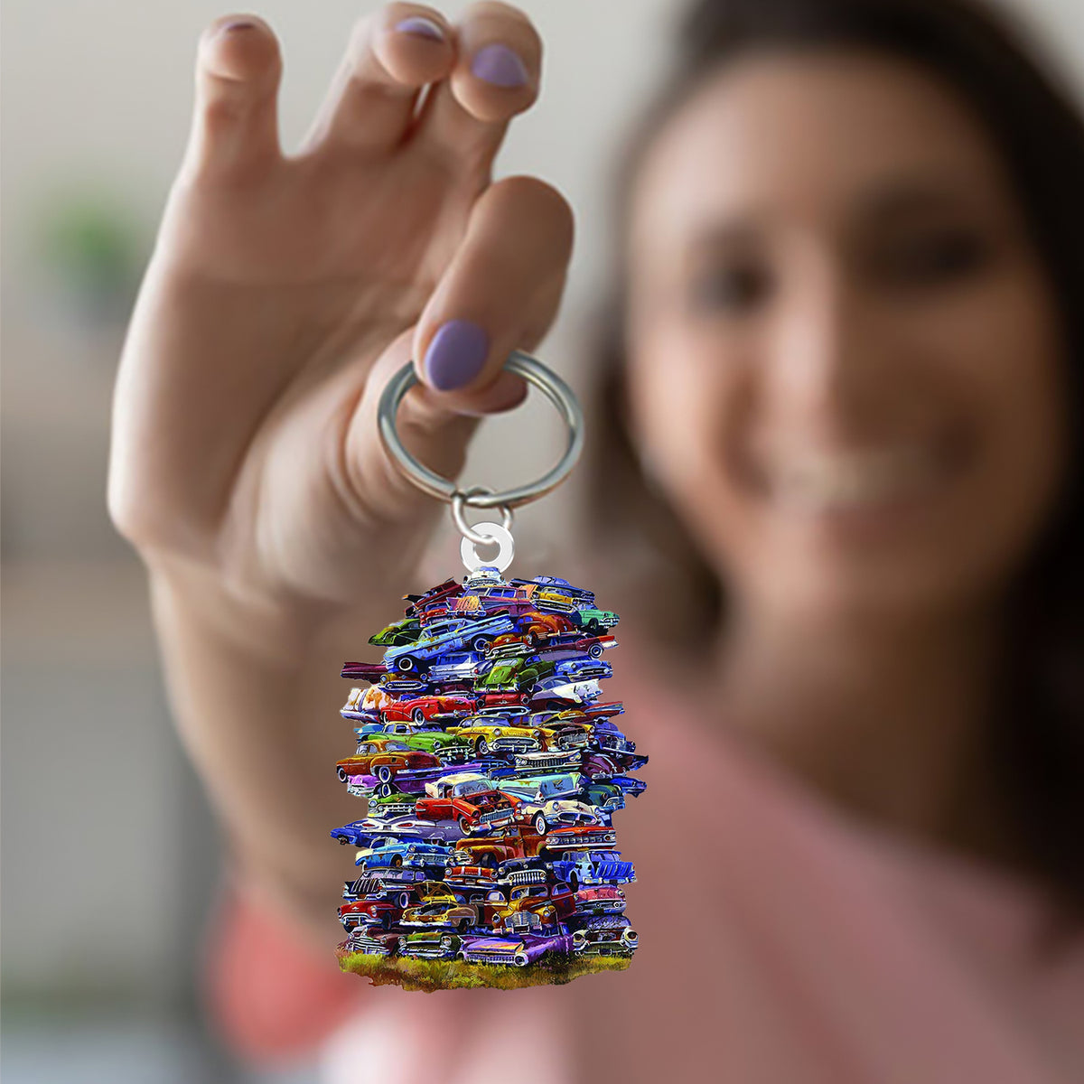 Fabulous 50s Junkpile SHAPED KEYCHAIN