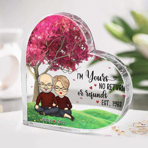 Together Since - Couple Personalized Custom Heart Shaped Acrylic Plaque - Gift For Husband Wife, Anniversary