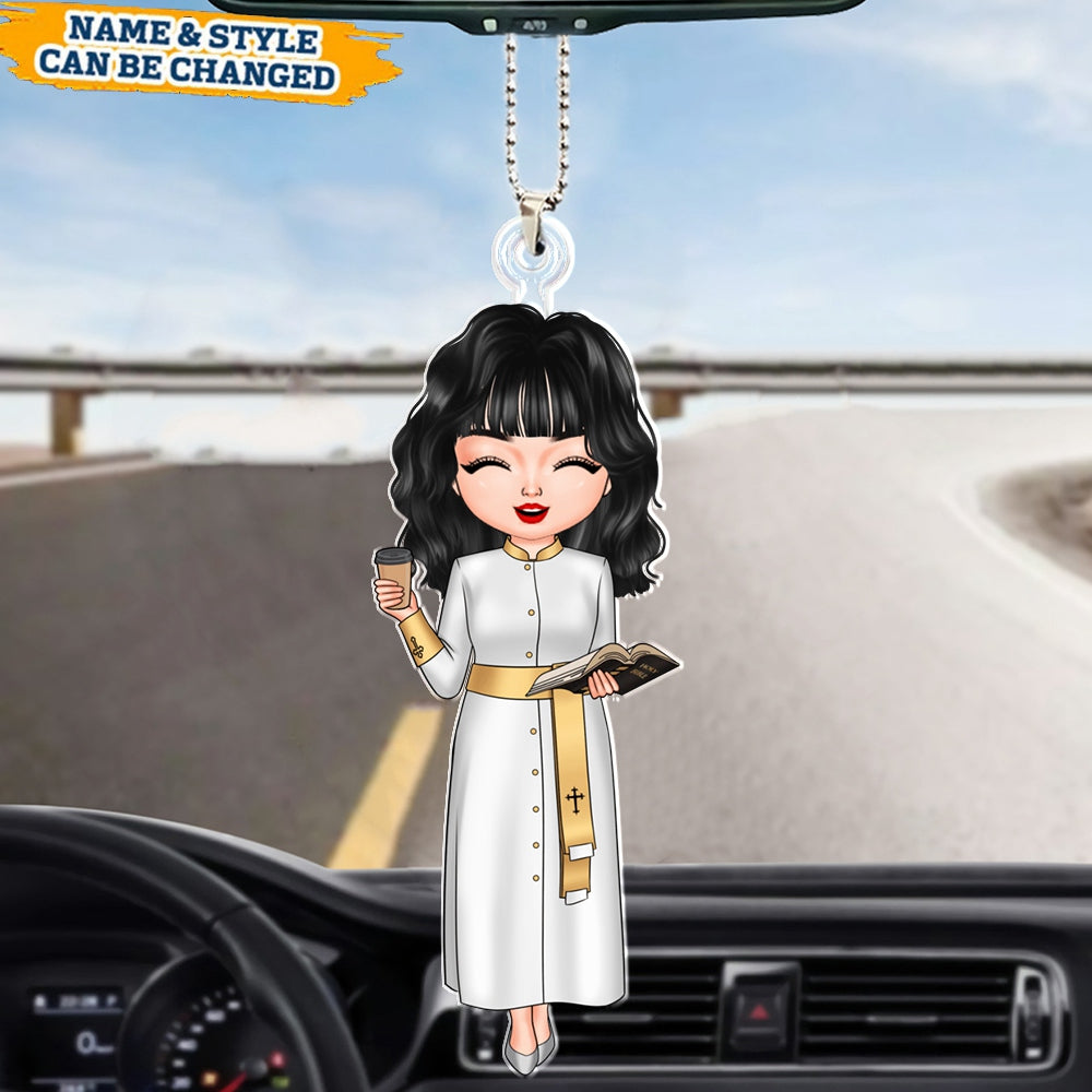 Pastor Ornament - Personalized Custom Car Ornament - For Pastor