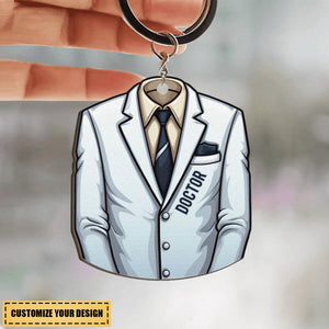 Job Uniform - Personalized Custom Shaped Keychain