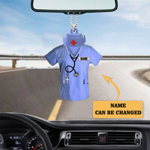 Personalized Nurse And hat Scrubs - Gift for nurse Acrylic  Ornament