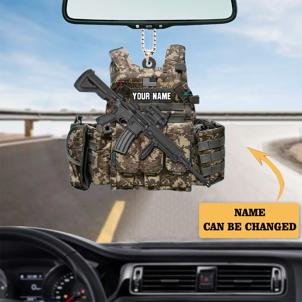 Soldier- Veteran – Custom Shaped Ornament