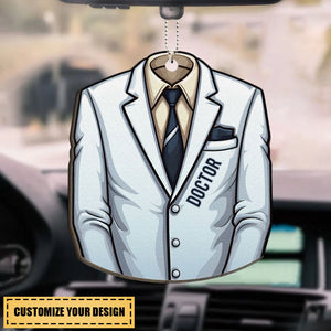 Job Uniform - Personalized Custom Shaped Car Ornament