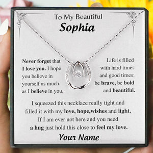 Be bold and beautiful- Horseshoe Necklace, Perfect Personalized Gift