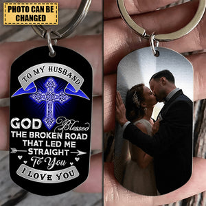 Perfect Gift For Your Husband Personalized Stainless Steel Keychain
