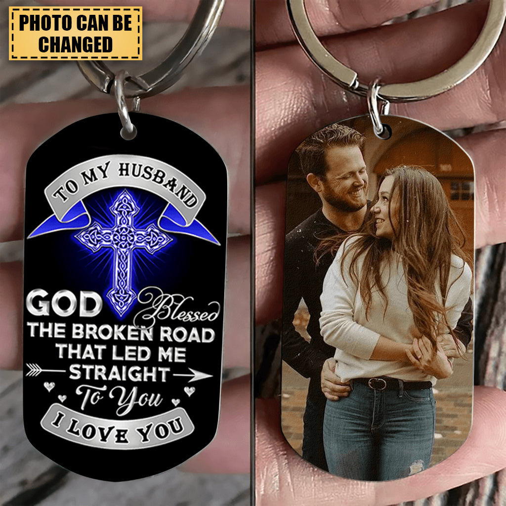 Perfect Gift For Your Husband Personalized Stainless Steel Keychain