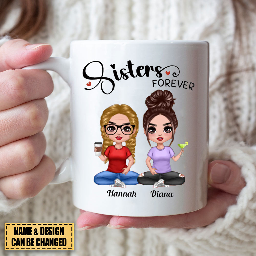 Sisters - Sisters Forever - Personalized Mug - bakven