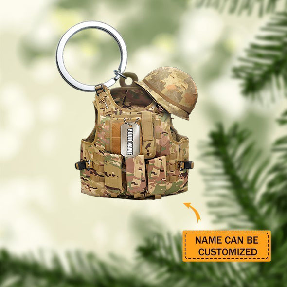 Vests Shaped Keychain