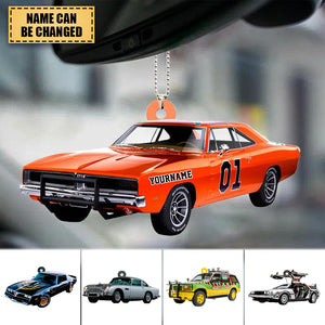 Personalized Classic Car Ornament - Custom Name And Number For Car Lovers