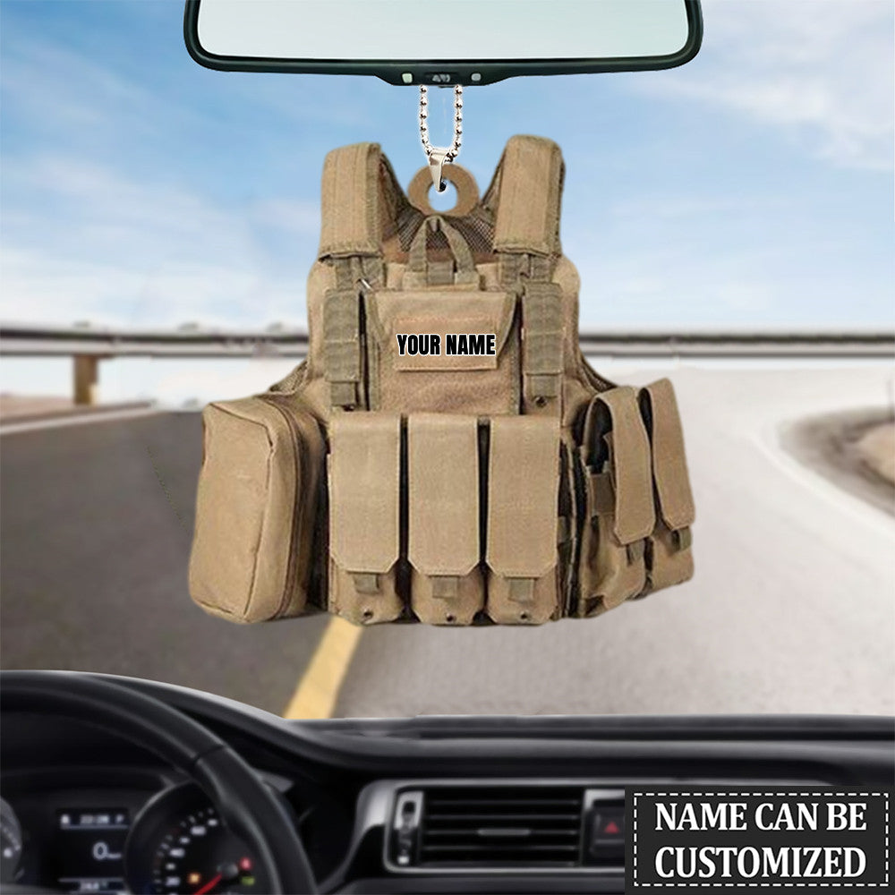 PERSONALIZED ARMY EQUIPMENT ORNAMENT, CUSTOM EQUIPMENT FLAT ACRYLIC ORNAMENT