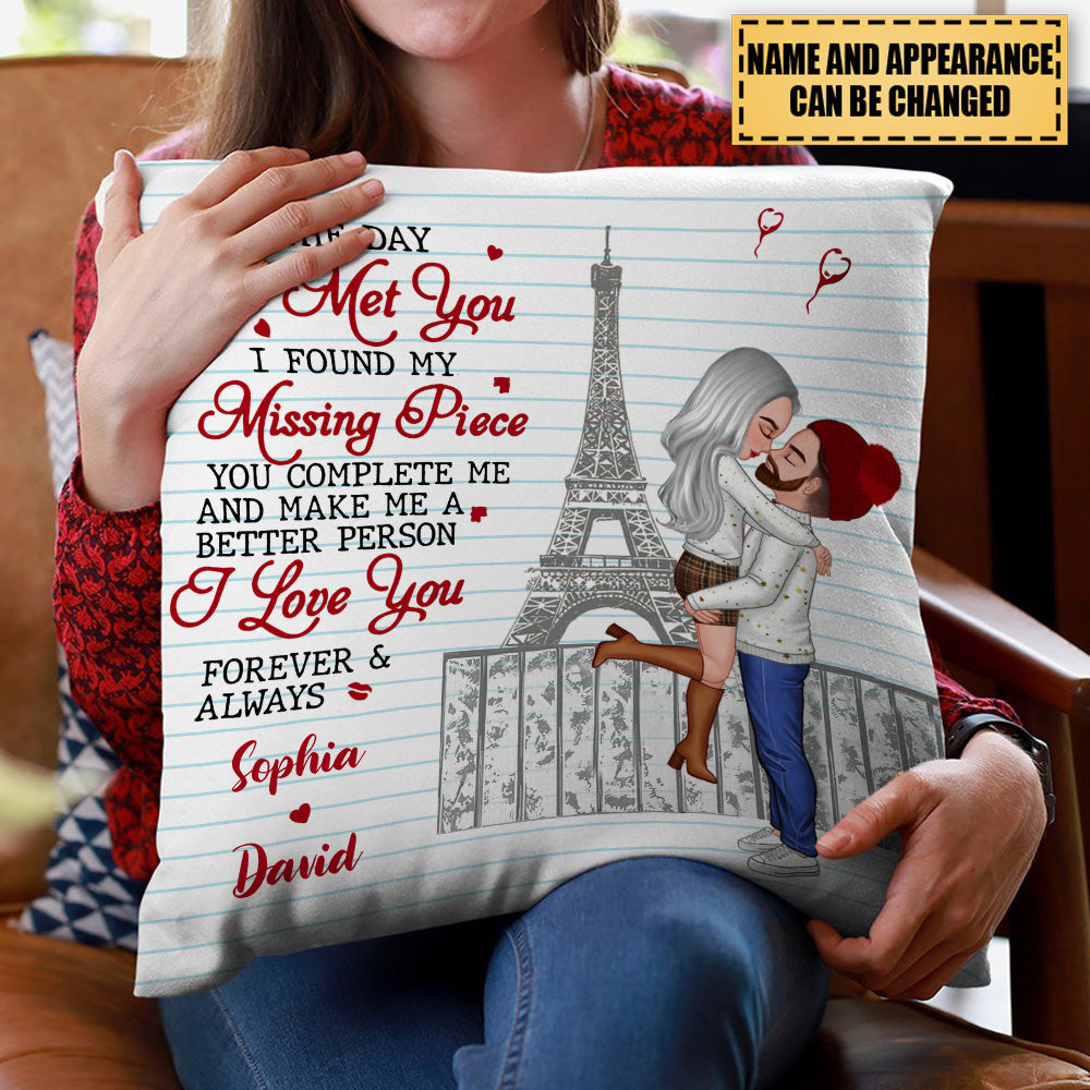 I Love You Forever And Always - Couple Personalized Pillow - Gift For Husband Wife, Anniversary