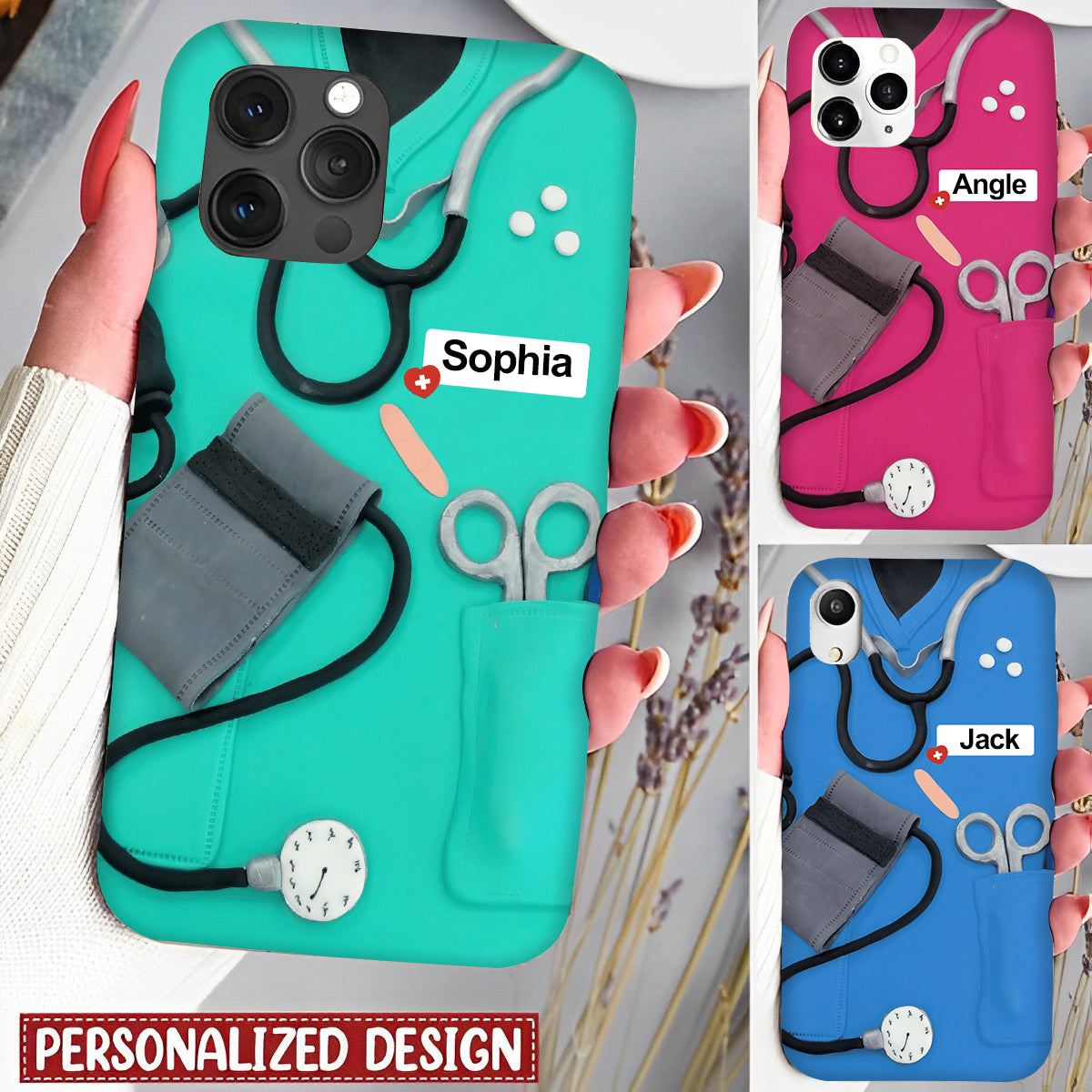 Nurse Phone Case Custom Name - Personalized Phone Case for Nurses