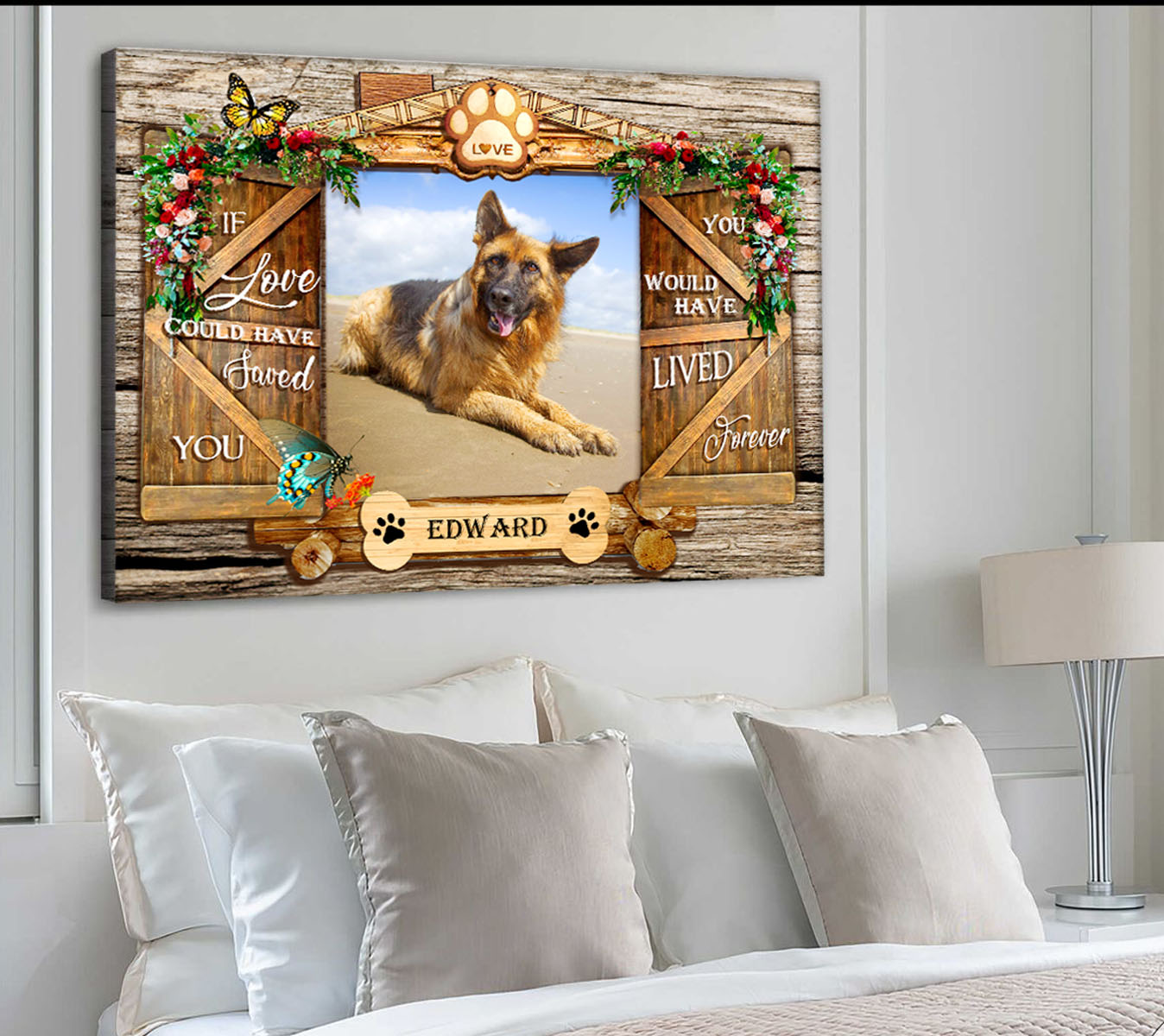 Gift For Dog Lovers Poster - Canvas, IF LOVE COULD HAVE FAVED YOU