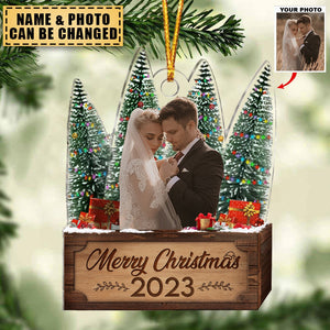 Transparent Ornament - Merry Christmas 2023 - Custom from Photo