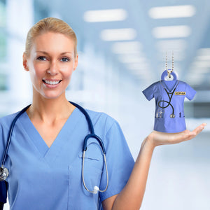 Personalized Nurse Scrubs - Gift for Nurse Ornament
