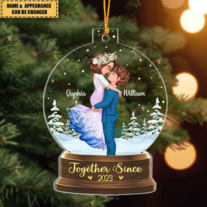 Together Is A Wonderful Place To Be - Couple Personalized Ornament