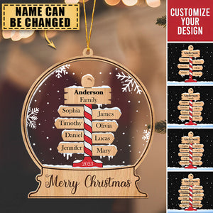 Merry Christmas - Personalized Ornament