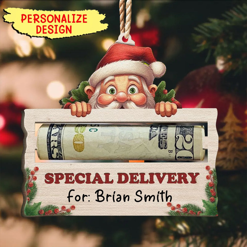 Nice List Dropout - Personalized Wooden Ornament