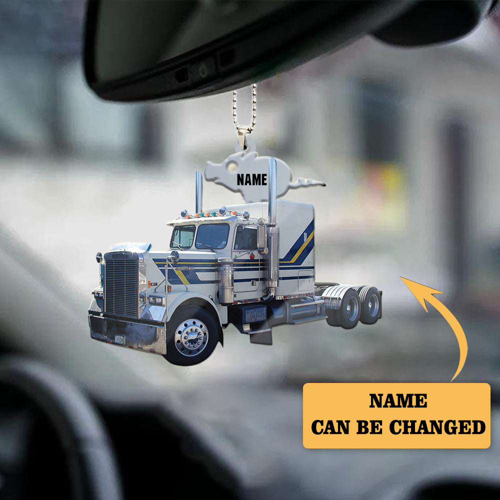 Trucker Jack Burton’s Trucking The Pork, Personalized Flat Ornament