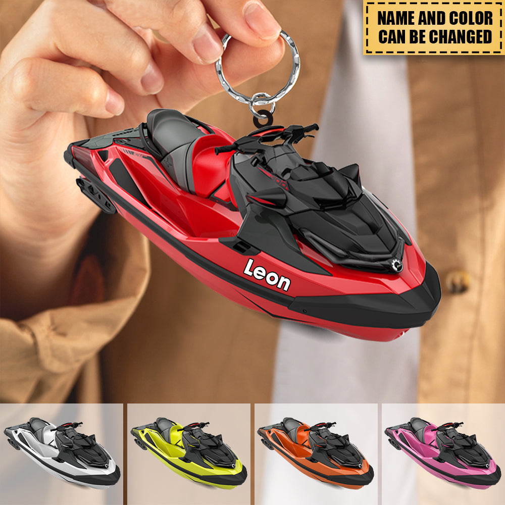 Personalized Watercraft Boat Acrylic Keychain