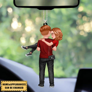 Embracing Doll Couple - Personalized Ornament