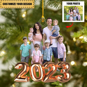 2023 Christmas Balloon - Personalized Photo Ornament - Christmas Gift For Family Members