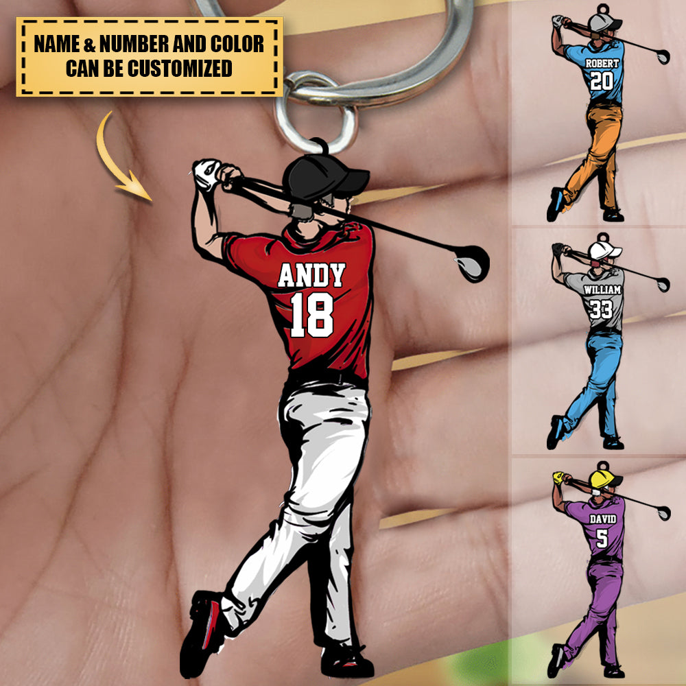Personalized Golf Approach Shots Keychain For Golf Lovers